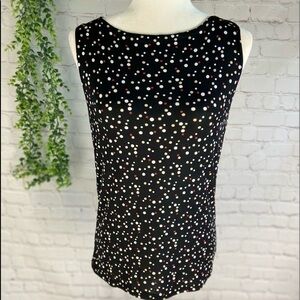 𝅺CAROL Rose Print Sleeveless Blouse Small